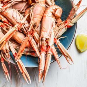 Repas de langoustines et visite d'Haliotika